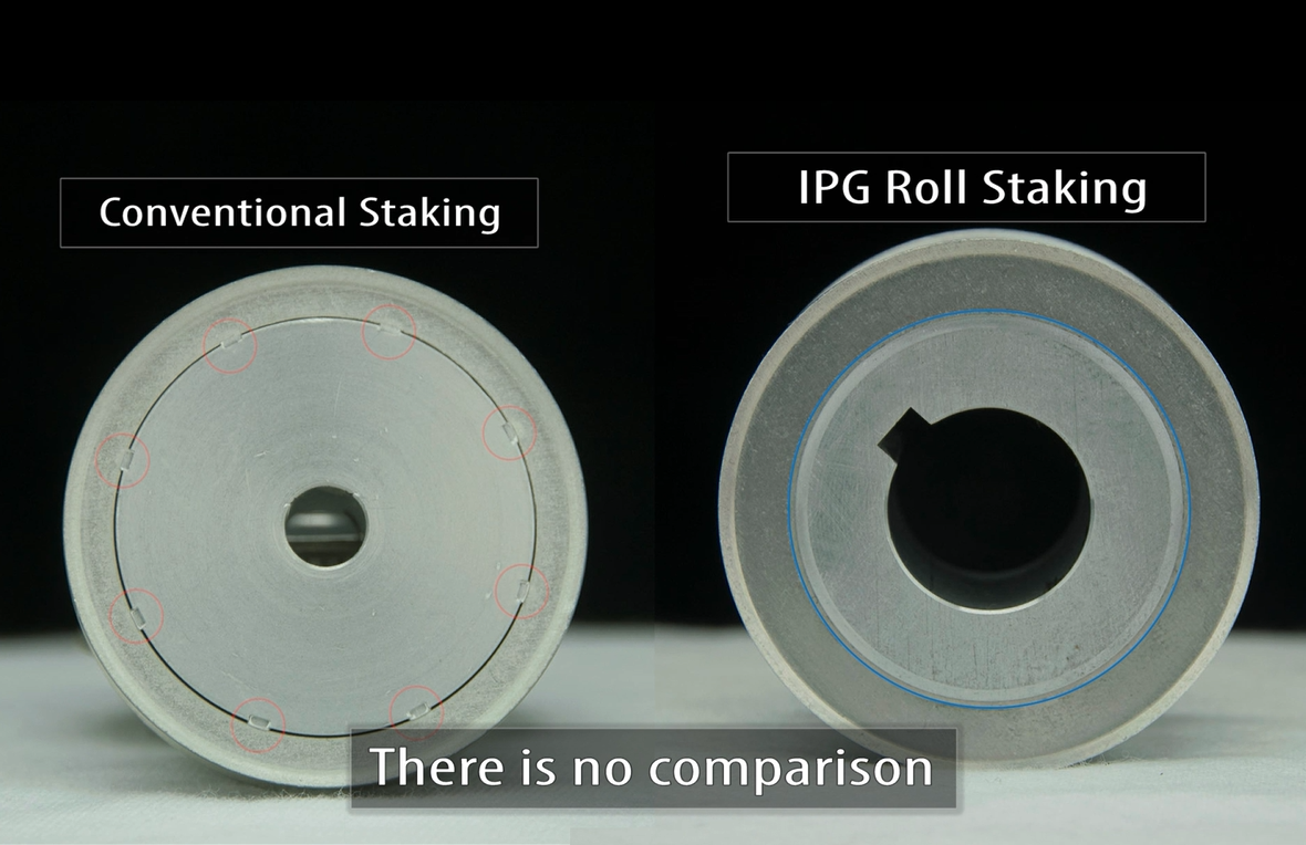 Why Illinois Pulley & Gear, Inc. Prefers Roll Staking Over Conventional Staking for Flanges